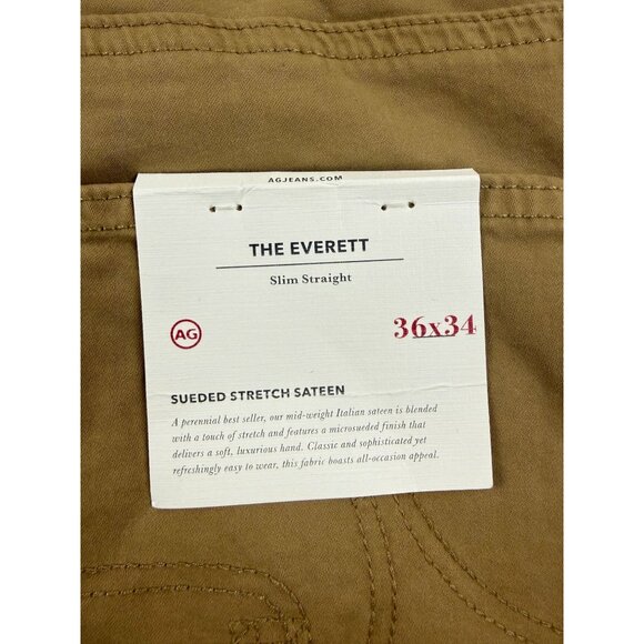 NWT AG Adriano Goldschmied Everett Men’s Slim Straight Pants Cotton 36x34 - Picture 8 of 13